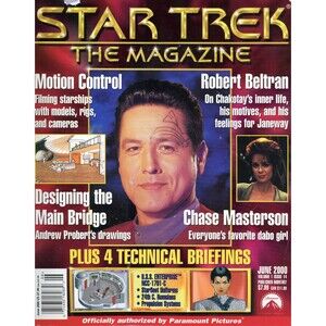 Star Trek The Magazine 2000 June Robert Beltran Chase Masterson A. Probert C9